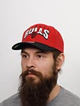 Бейсболка MITCHELL NESS арт. HHSS6638-CBUYYPPPRED1 Chicago Bulls NBA (красный / черный)